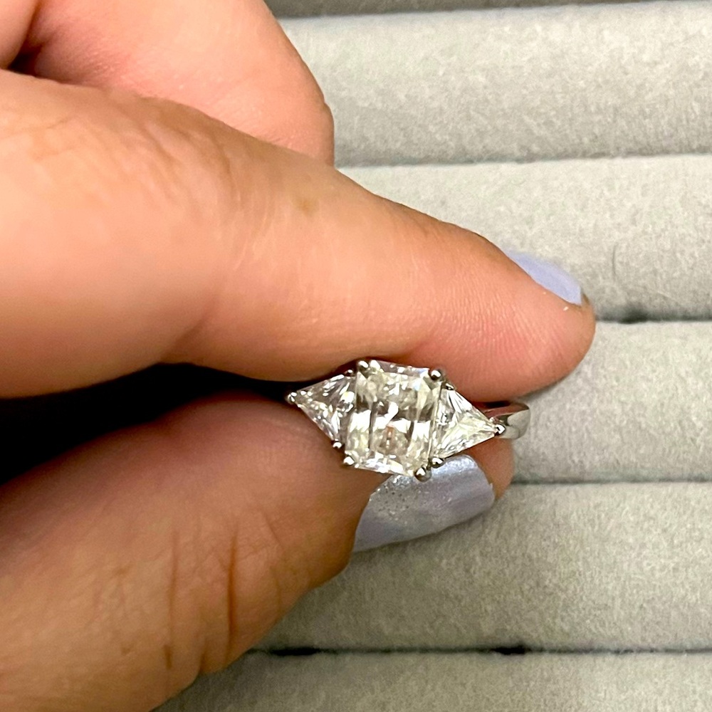 3CTTW Moissanite Ring